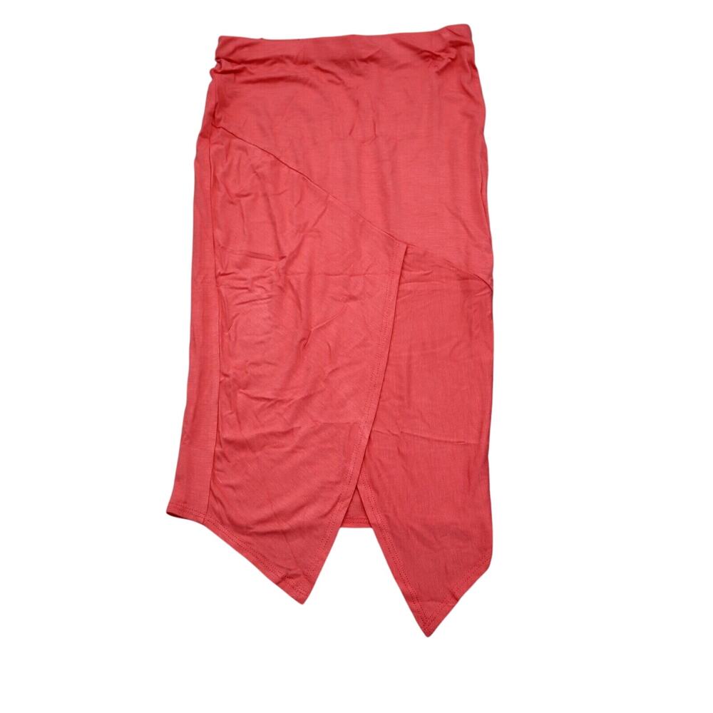 Best Cody Skirts Womens S Pink Stretchable Waist Slit Pull On Straight Pencil